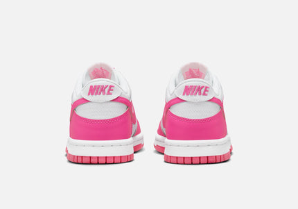 Nike GS Dunk Low - White / Laser Fuchsia