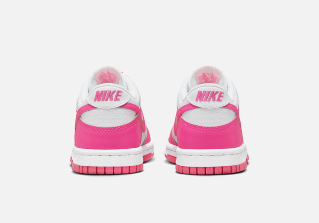 Nike GS Dunk Low - White / Laser Fuchsia