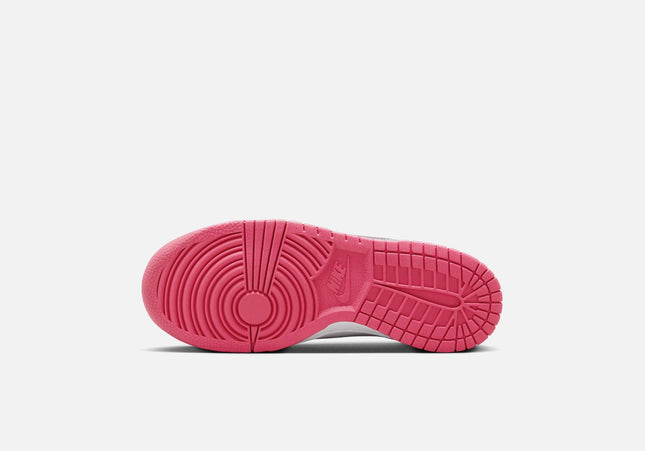 Nike GS Dunk Low - White / Laser Fuchsia
