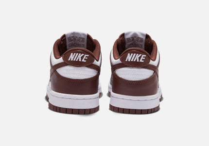 Nike GS Dunk Low - White / Gym Red / Redwood
