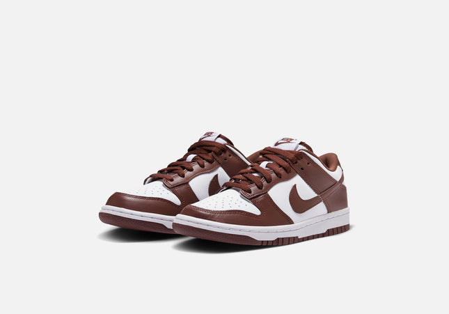 Nike GS Dunk Low - White / Gym Red / Redwood