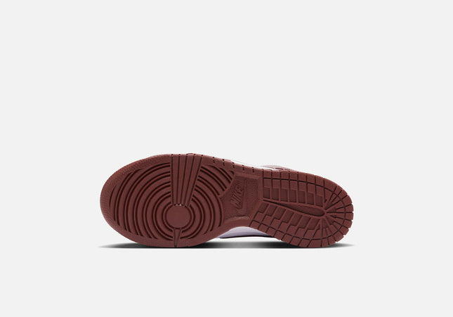 Nike GS Dunk Low - White / Gym Red / Redwood