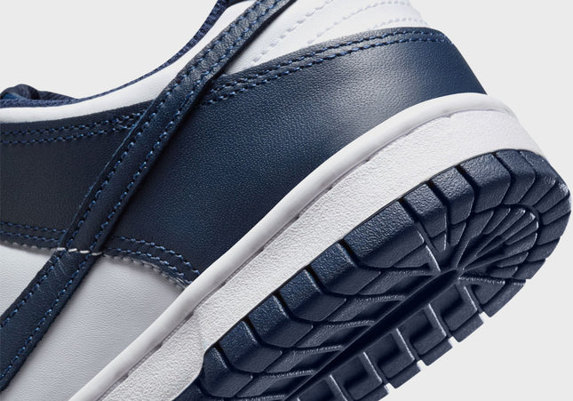 Nike GS Dunk Low - White / Midnight Navy