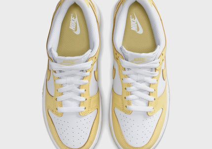 Nike GS Dunk Low - White / Soft Yellow