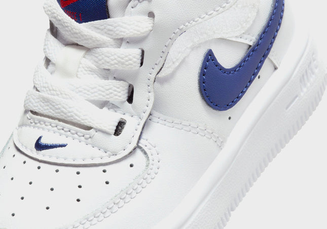 Nike TD Force 1 Low Easyon - White / Deep Royal Blue / University Red