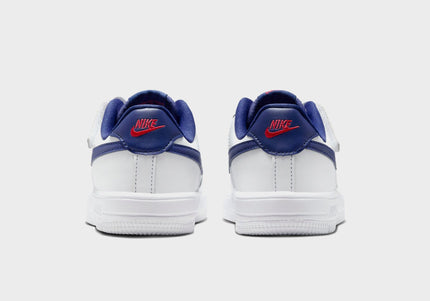 Nike PS Force 1 Low Easyon Bp - White / University Red / Deep Royal Blue