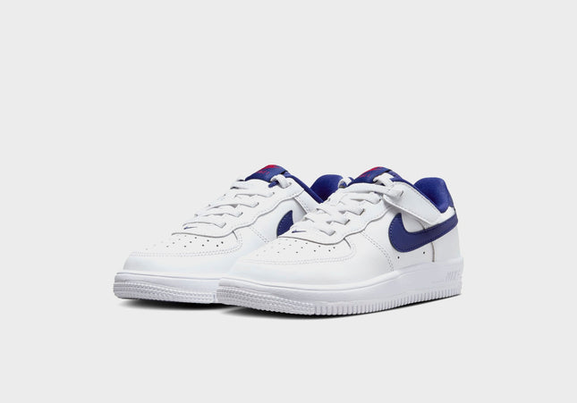 Nike PS Force 1 Low Easyon Bp - White / University Red / Deep Royal Blue