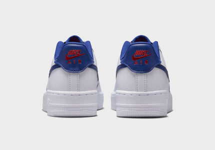 Nike GS Air Force 1 - White / University Red / Deep Royal Blue