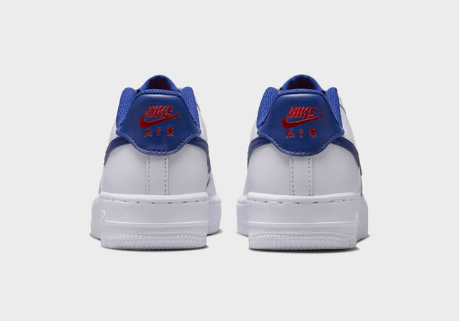 Nike GS Air Force 1 - White / University Red / Deep Royal Blue