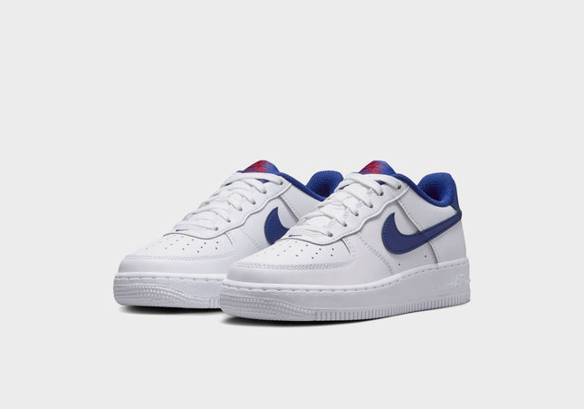 Nike GS Air Force 1 - White / University Red / Deep Royal Blue
