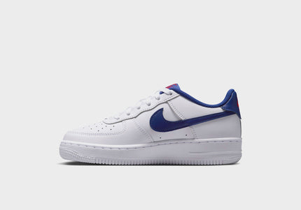 Nike GS Air Force 1 - White / University Red / Deep Royal Blue