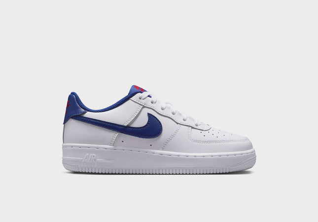 Nike GS Air Force 1 - White / University Red / Deep Royal Blue