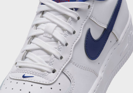 Nike GS Air Force 1 - White / University Red / Deep Royal Blue