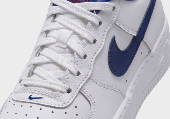 Nike GS Air Force 1 - White / University Red / Deep Royal Blue