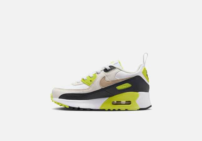 Nike PS Air Max 90 Easyon - White / Khaki / Cyber / Dark Smoke Grey