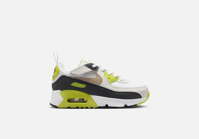 Nike PS Air Max 90 Easyon - White / Khaki / Cyber / Dark Smoke Grey