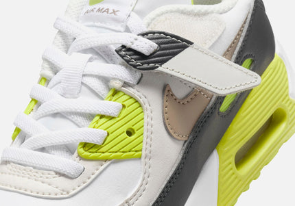 Nike PS Air Max 90 Easyon - White / Khaki / Cyber / Dark Smoke Grey