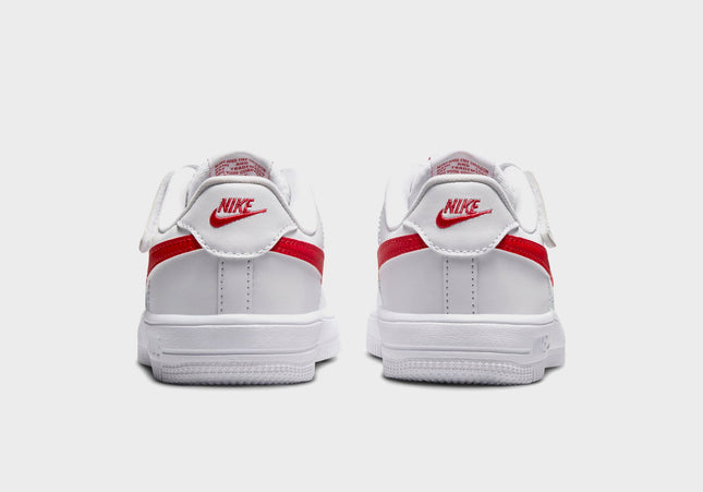 Nike PS Force 1 Low Easyon Stretch Lace Casual - White / University Red
