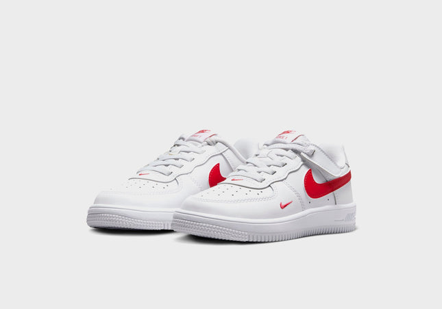 Nike PS Force 1 Low Easyon Stretch Lace Casual - White / University Red