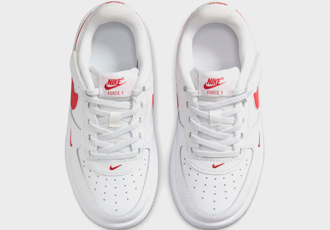 Nike PS Force 1 Low Easyon Stretch Lace Casual - White / University Red