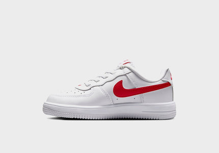 Nike PS Force 1 Low Easyon Stretch Lace Casual - White / University Red
