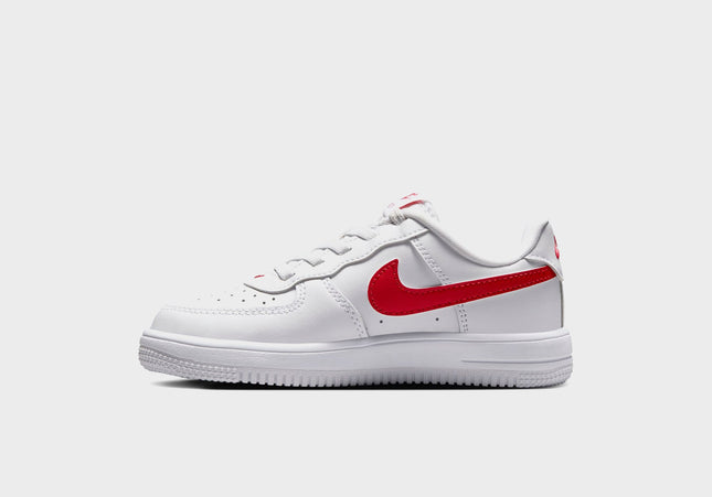 Nike PS Force 1 Low Easyon Stretch Lace Casual - White / University Red
