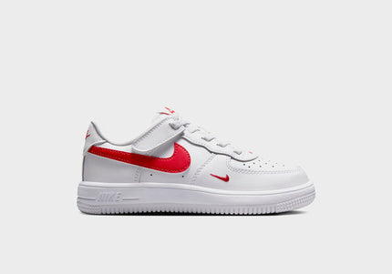 Nike PS Force 1 Low Easyon Stretch Lace Casual - White / University Red