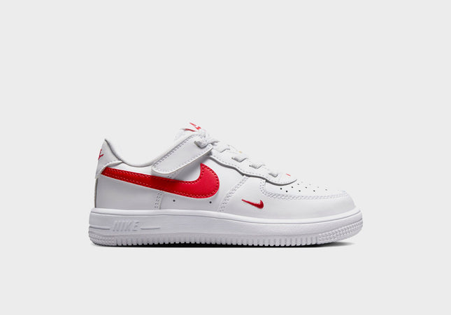 Nike PS Force 1 Low Easyon Stretch Lace Casual - White / University Red