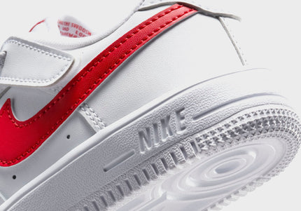 Nike PS Force 1 Low Easyon Stretch Lace Casual - White / University Red