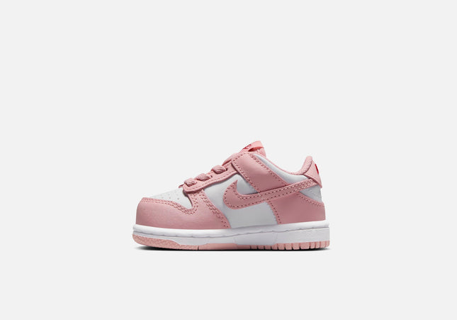 Nike TD Dunk Low - White / Pink Glaze / Pomegranate