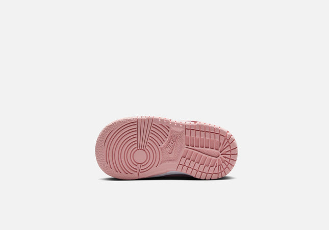 Nike TD Dunk Low - White / Pink Glaze / Pomegranate