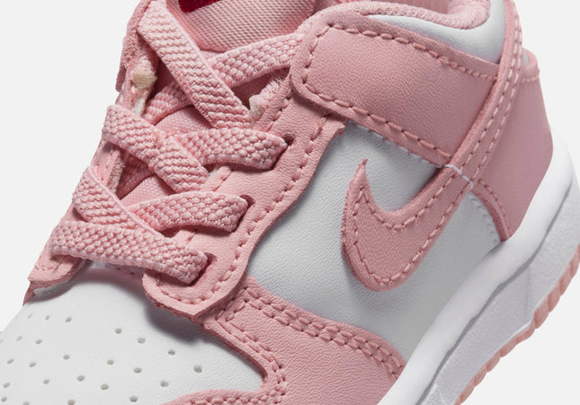 Nike TD Dunk Low - White / Pink Glaze / Pomegranate