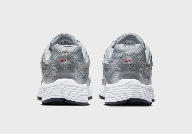 Nike GS P-6000 - Metallic Silver / Gym Red / Flat Silver