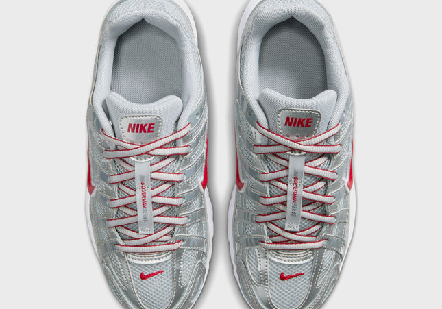 Nike GS P-6000 - Metallic Silver / Gym Red / Flat Silver