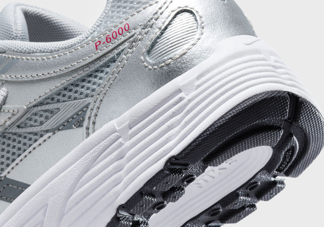 Nike GS P-6000 - Metallic Silver / Gym Red / Flat Silver