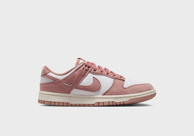 Nike WMNS Dunk Low - White / Particle Pink / Sail / Metallic Silver