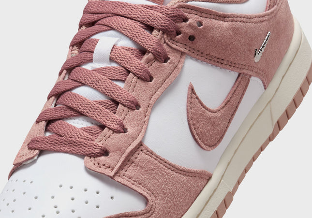 Nike WMNS Dunk Low - White / Particle Pink / Sail / Metallic Silver