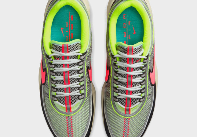 Nike Air Zoom Spiridon - Barely Volt / Hot Punch / Metallic Silver / Summit White / Black