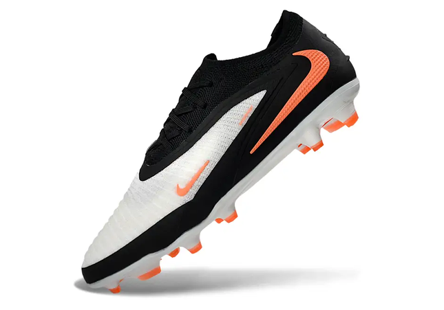 Close-up of Nike Phantom 6 Elite FG football boot's upper and lacing system