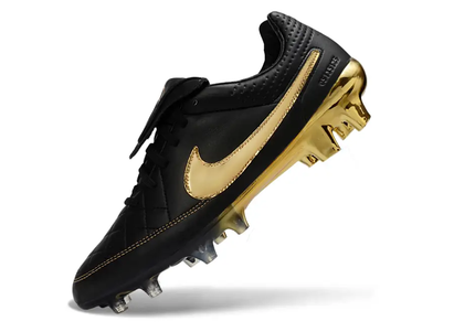Close-up of Nike Tiempo Legend 10 Elite Football Boots Touch of Gold