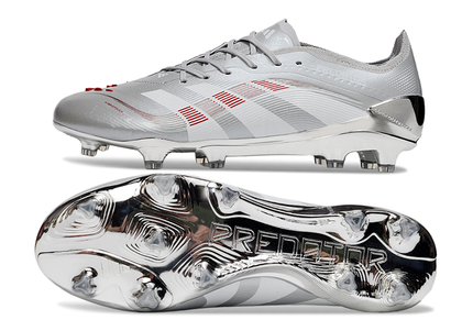 Adidas Predator Elite FG JUDE BELLINGHAM Chrome Dream - Silver Metallic/Legacy Burgundy/Maroon Limited Edition