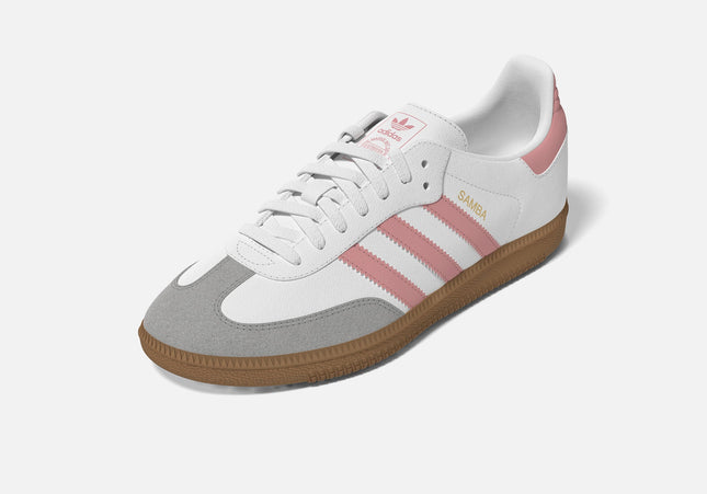 adidas Junior Samba OG - White / Semi Pink Spark / Gum