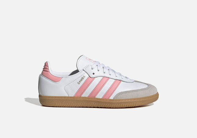adidas Junior Samba OG - White / Semi Pink Spark / Gum