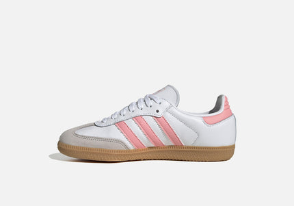 adidas Junior Samba OG - White / Semi Pink Spark / Gum