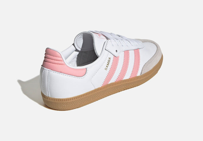 adidas Junior Samba OG - White / Semi Pink Spark / Gum