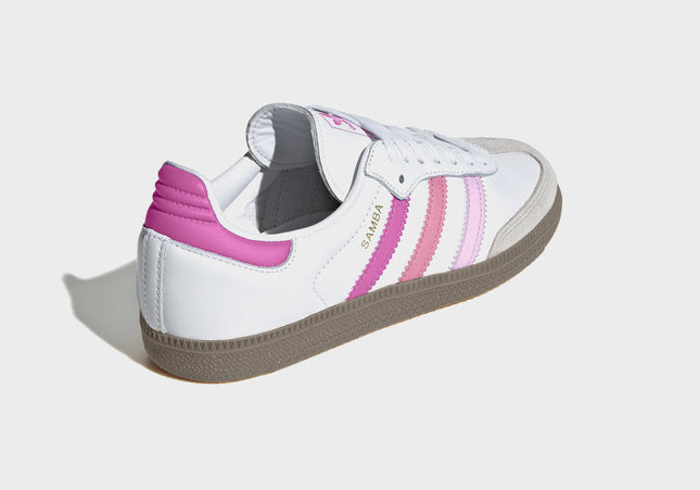 adidas Kids Samba OG - White / Orchid Fusion / Rose Tone