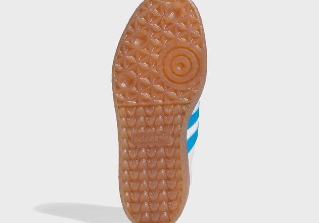 adidas Junior Sambae - White / Bright Blue / Gold Metallic
