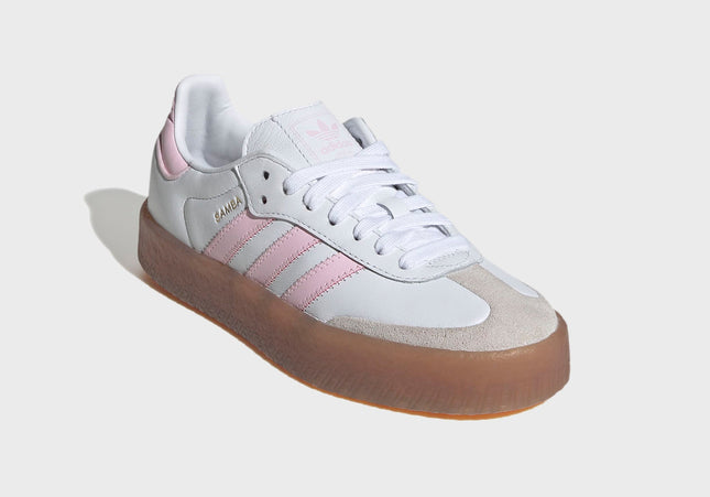 adidas Junior Sambae - Cloud White / Clear Pink / Gold Metallic