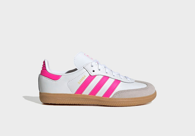 adidas Kids Samba  OG - White / Lucid Pink / Gum 3