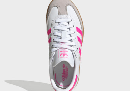 adidas Kids Samba  OG - White / Lucid Pink / Gum 3
